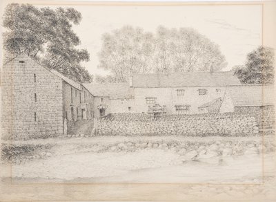 Merton Hall, Appleby, ca. 1916 (kul og blyant på kort) af Daniel Oliver