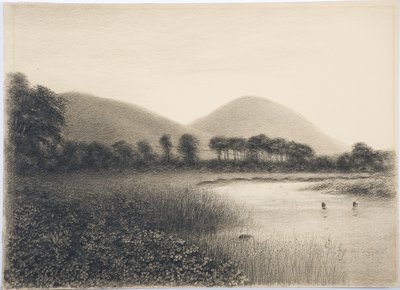 Yeavering Bell, Northumberland, ca. 1916 (blyant og wc på papir) af Daniel Oliver
