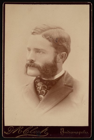 Portræt af Barton Warren Evermann 1853-1932, før 1900. af Daniel R Clark
