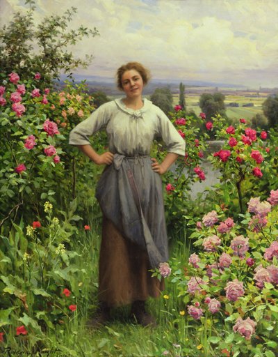 Life is Sweet (olie på plade) af Daniel Ridgway Knight