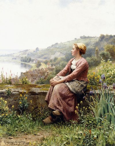 Reverie, af Daniel Ridgway Knight