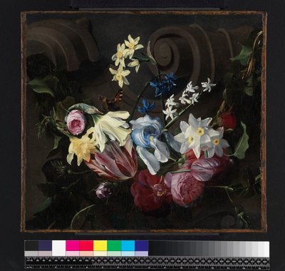 Feston af blomster, før 1661 af Daniel Seghers