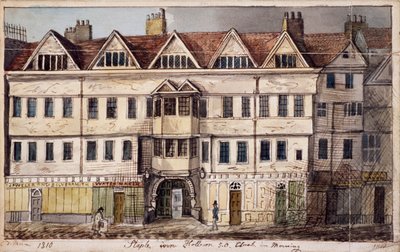 Staple Inn, London, 1810 af Daniel Thorn