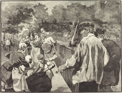 I Jardin des Plantes, 1889. af Daniel Urrabieta Vierge
