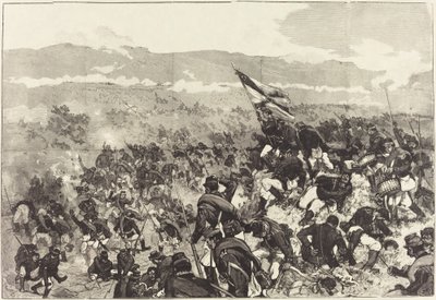 Slaget ved Plevna. 30. juli, Attack on the Heights..., 18831890. af Daniel Urrabieta Vierge
