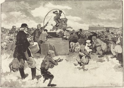 De lærde hunde, 1883. af Daniel Urrabieta Vierge