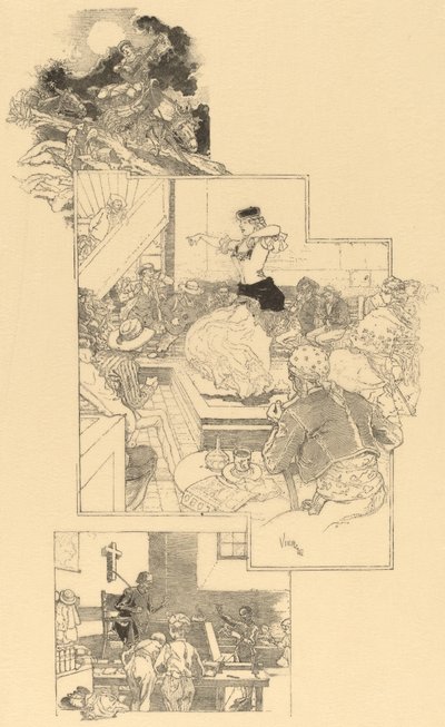 På sporet af Don Quixote, før 1896. af Daniel Urrabieta Vierge