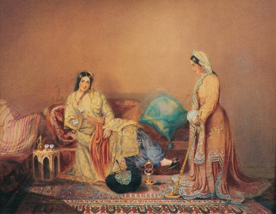 Phanariot græske damer, midten af det 19. århundrede. af Daniel Valentine Rivière