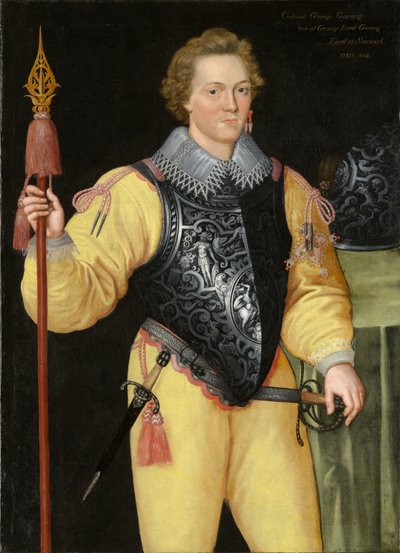 Portræt af en mand, muligvis Sir Robert Sidney (1563-1626) af Daniël van den Queborn