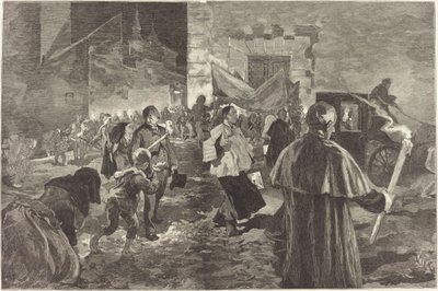 Spanien. Viaticum af Daniel Vierge