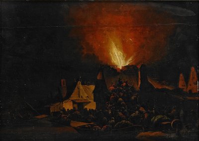 Nattebrand, 1660 af Daniel Vosmaer