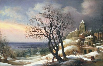 Vinterlandskab, 1600-tallet af Daniel van Heil