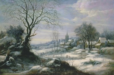 Vinterlandskab af Daniel van Heil