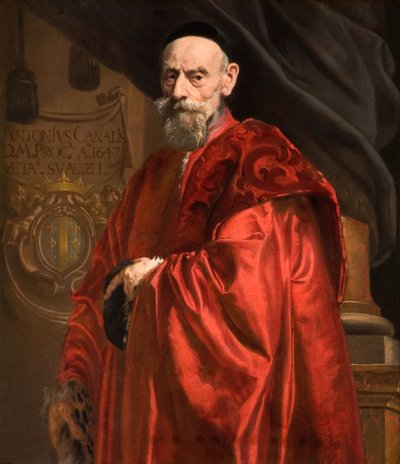 Portræt af Antonio Canal, 1647. af Daniel van den Dyck