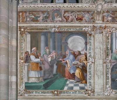 Præsentation i templet af Daniele Crespi