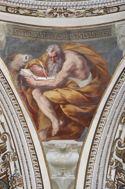 Sankt Lukas (fresko) af Daniele Crespi