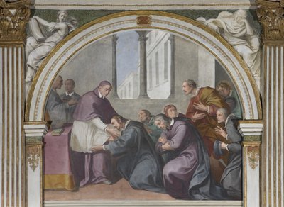 St. Hugh og St. Bruno og hans ledsagere, 1629 af Daniele Crespi