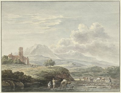italiensk landskab af Daniël Dupré