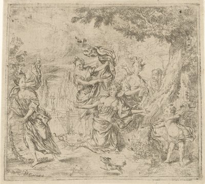 Eurydice dræbt af en slange af Daniël Herreyns (I)