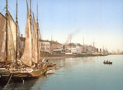 View of Havnegade, Copenhagen, pub. 1900 af Danish Photographer