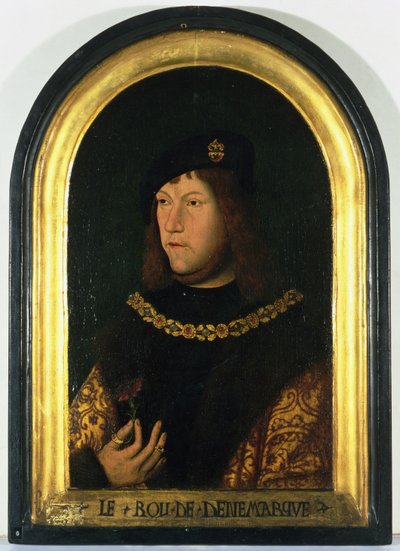 Frederik I (1471-1533) Konge af Danmark, ca. 1520 (olie på panel) af Danish School