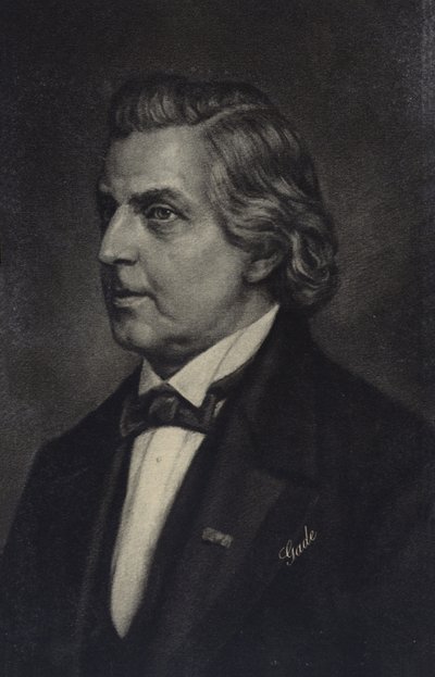 Niels Wilhelm Gade, dansk komponist, dirigent, violinist, organist og lærer (1817-1890) af Danish School