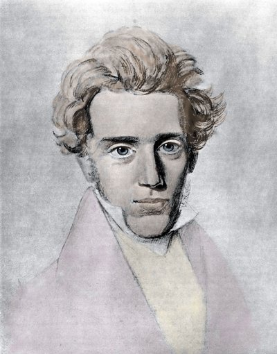 Soren Aabye Kierkegaard, c.1840 af Danish School