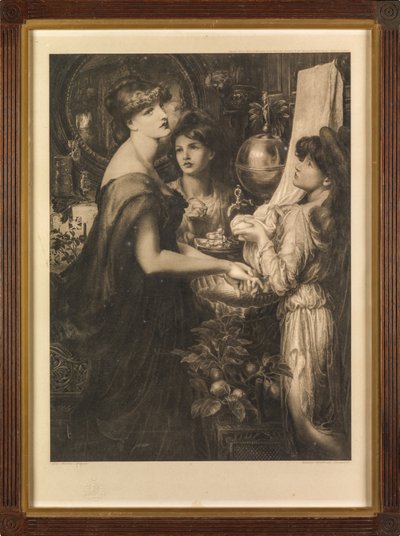 Den smukke hånd af Dante Gabriel (after) Rossetti