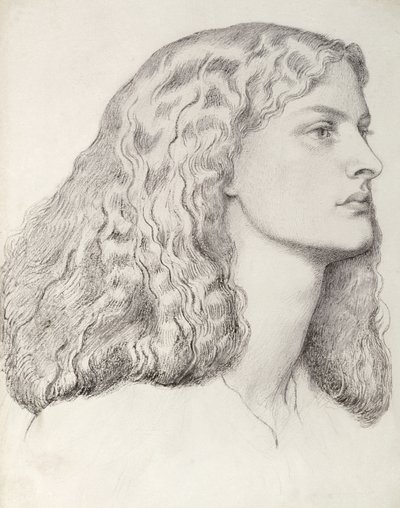 Annie Miller (pen og blæk) af Dante Gabriel Charles Rossetti