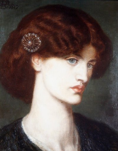 Beatrice, et portræt af Jane Morris af Dante Gabriel Charles Rossetti