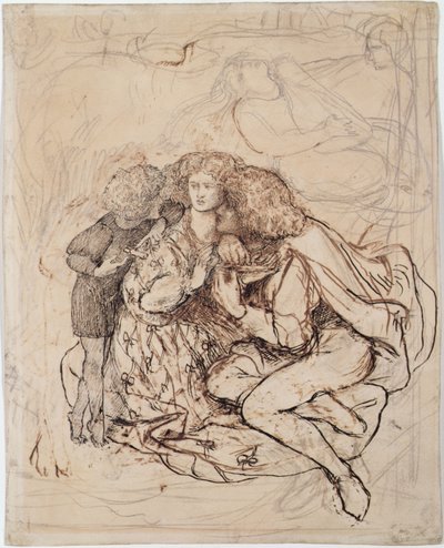 Kattens vugge af Dante Gabriel Charles Rossetti