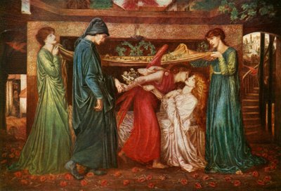 Dantes drøm, 1871, c1912 af Dante Gabriel Charles Rossetti