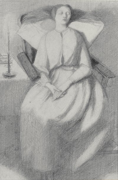 Elizabeth Siddal af Dante Gabriel Charles Rossetti