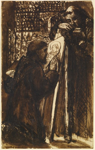 Fra Angelico Painting af Dante Gabriel Charles Rossetti