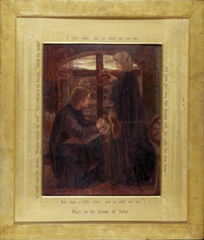 Maria i Johanneshuset af Dante Gabriel Charles Rossetti