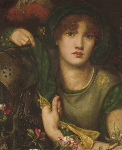 My Lady Greensleeves, 1863 af Dante Gabriel Charles Rossetti