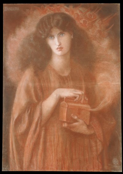 Pandora, 1869 af Dante Gabriel Charles Rossetti