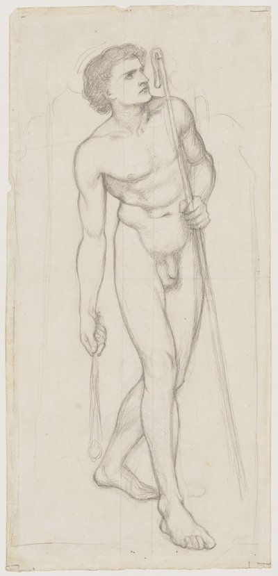Studie til alterbillede af Dante Gabriel Charles Rossetti