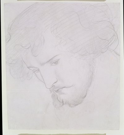 The Seed of David - Study for David, 1859-1862 af Dante Gabriel Charles Rossetti