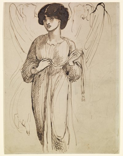 Astarte Syriaca - Studie af figurer af Dante Gabriel Rossetti