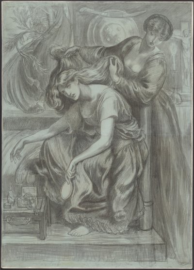 Desdemonas dødssang af Dante Gabriel Rossetti
