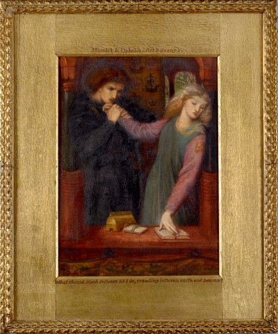 Hamlet og Ophelia, 1866 af Dante Gabriel Rossetti