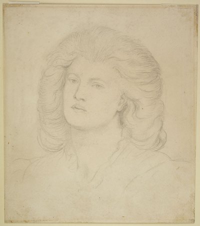 Kvindehoved af Dante Gabriel Rossetti