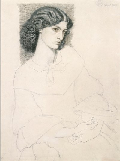 Jane Burden (1840-1914) af Dante Gabriel Rossetti