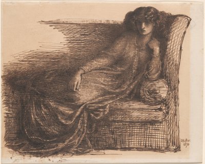 Jane Morris af Dante Gabriel Rossetti
