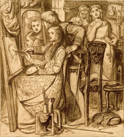 Kærlighedens spejl af Dante Gabriel Charles Rossetti