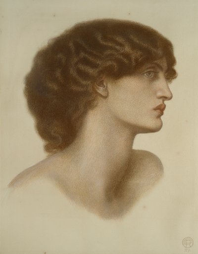 Mørk perle, 1871 af Dante Gabriel Rossetti