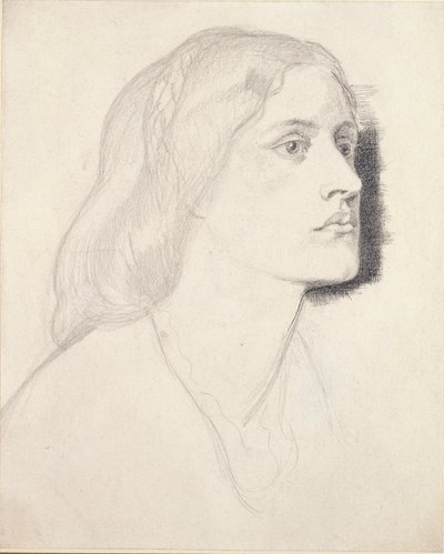 Portræt af frøken Ruth Herbert, sandsynligvis 1858 af Dante Gabriel Rossetti