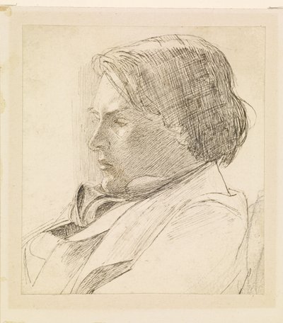 Portræt af en ung mand af Dante Gabriel Rossetti