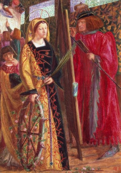 St. Catherine af Dante Gabriel Charles Rossetti